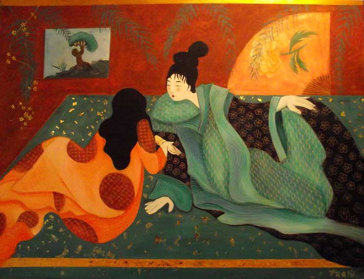 COURTESAN WITH LOVE LETTER
